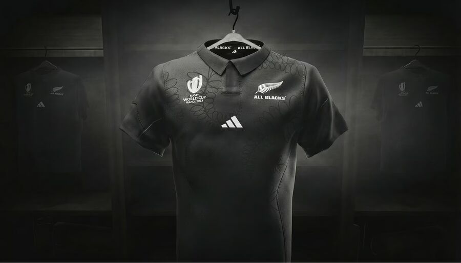 Adidas All Blacks jersey launch site by Psychoactive Studios