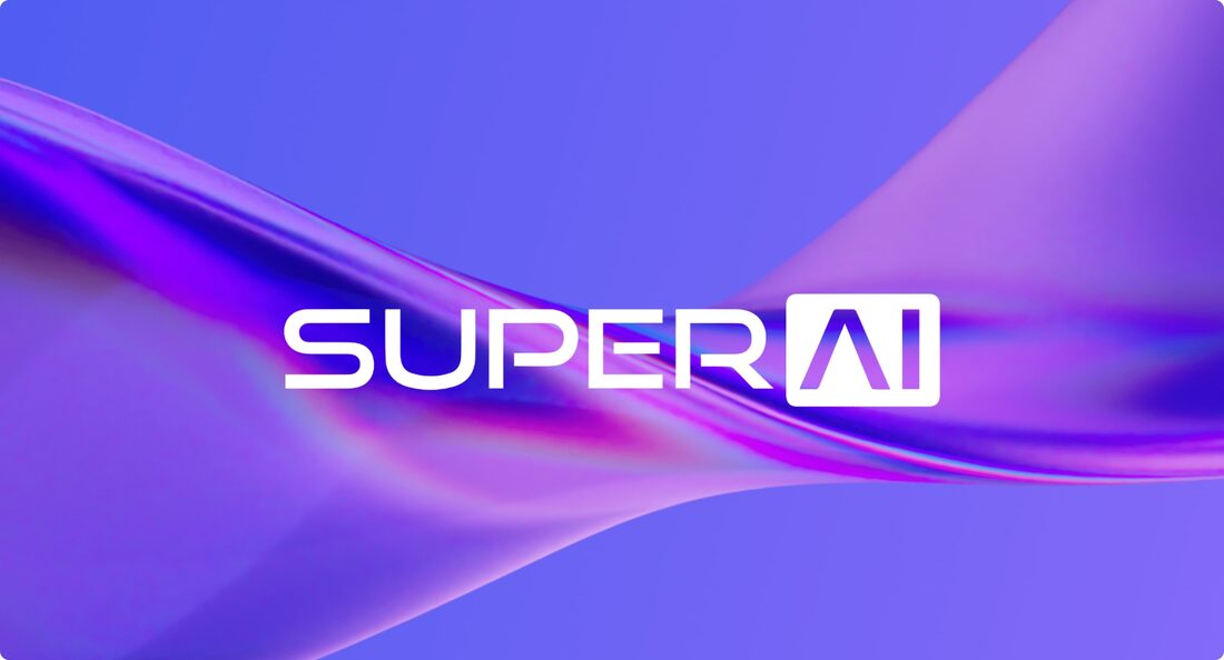 SuperAI conference brand and website by Psychoactive Studios